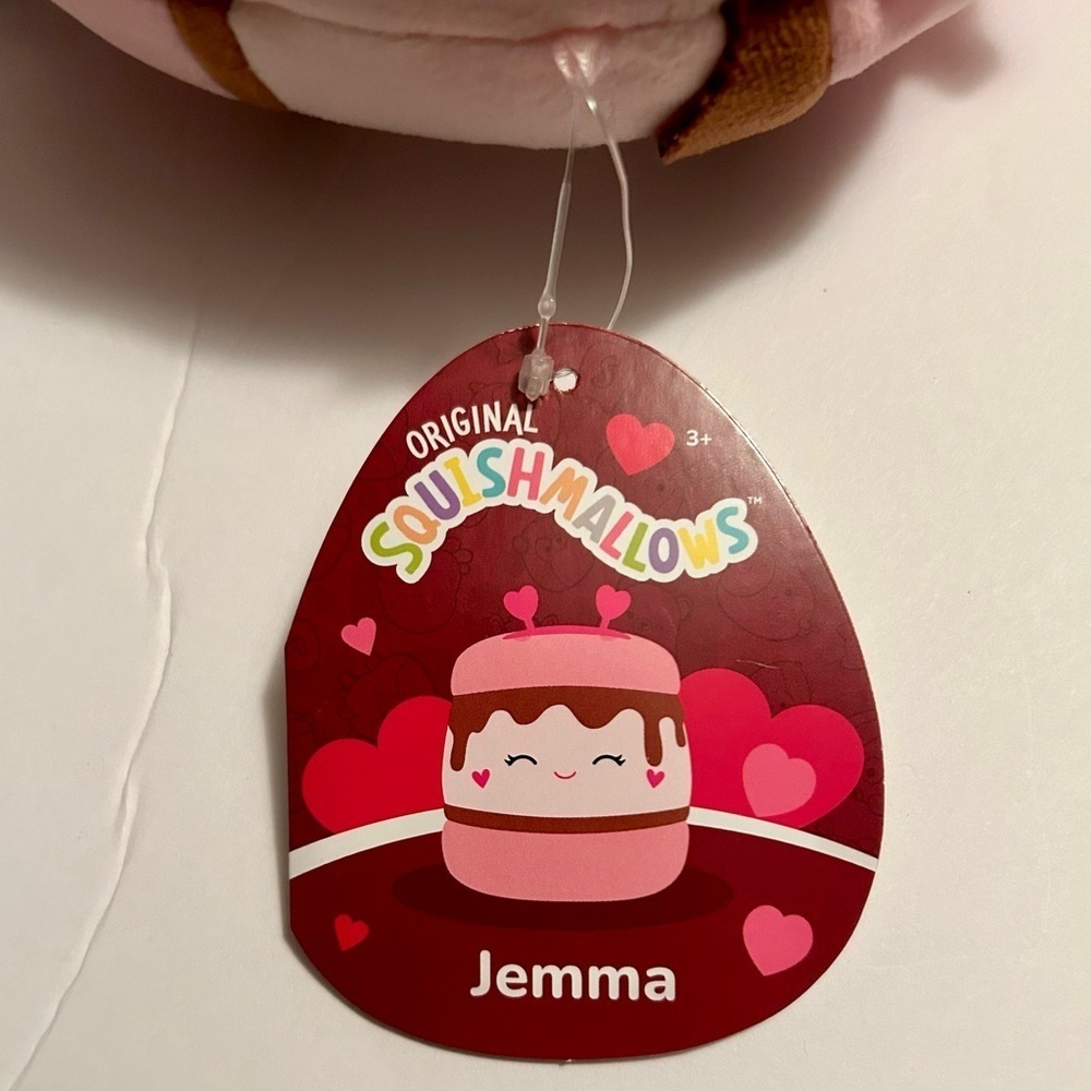 Squishmallows Jemma Pink S'mores Plush | 5" Mini | Hearts & Chocolate | NWT - Picture 3 of 7